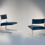 Pair of 'Rigel' armchairs by Joseph-André Motte.