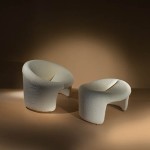 Armchair and ottoman by Olivier Mourgue.