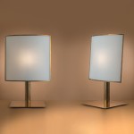 Paire de lampes Ecran de Michel Boyer