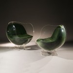 Paire de fauteuils ' Sphere' de Boris Tabacoff