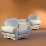 Jacques Charpentier sofa and pair of armchairs