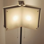 Rare perspex floor lamp by Jacques Biny