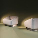 'Diabolo' pair of armchairs by Bernard Govin