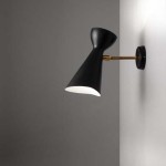 Black lacquered Cocotte wall light by Robert Mathieu