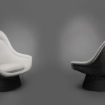 Pair of easy chairs by Warren Platner