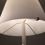 Rare lampadaire blanc de Max Ingrand pour Fontana Arte