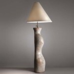 Rare big ceramic lamp by Elisabeth Joulia 