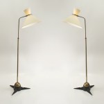 pair of floor lamp by Robert Mathieu