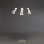 Rare floor lamp with 3 arms with ball joint system by Robert Mathieu