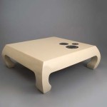 Rare low table with inclusions by Maria Pergay