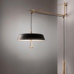 Large sconce with counterweight by Stilnovo